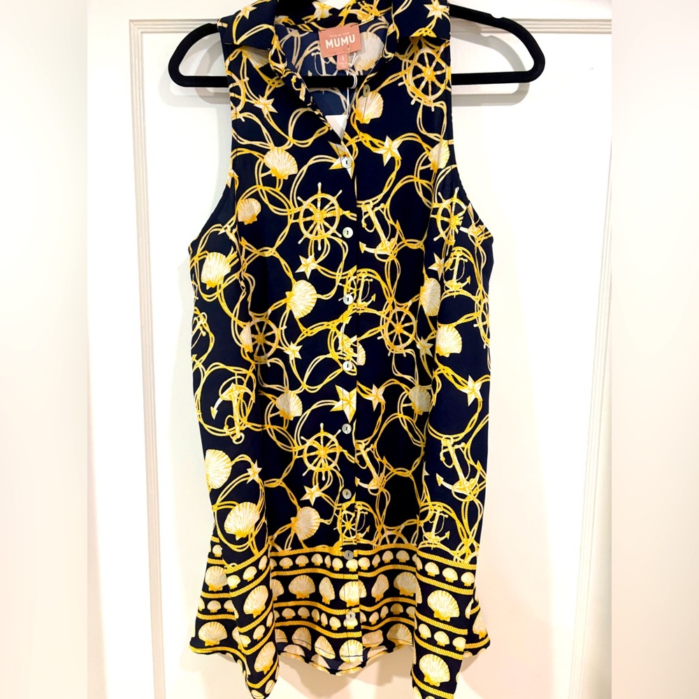 NWT Show Me Your Mumu Nautical Print Sleeveless dress